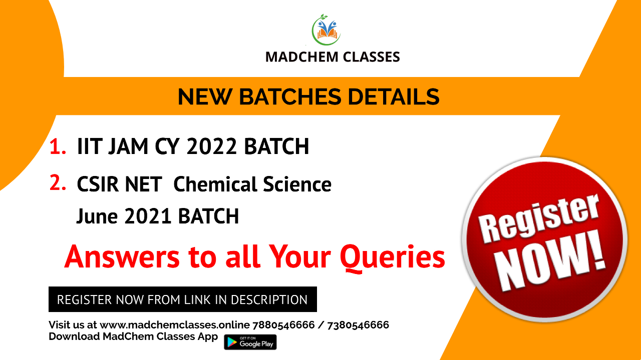 LIVE Recorded BATCH FOR IIT JAM Chemistry 2022