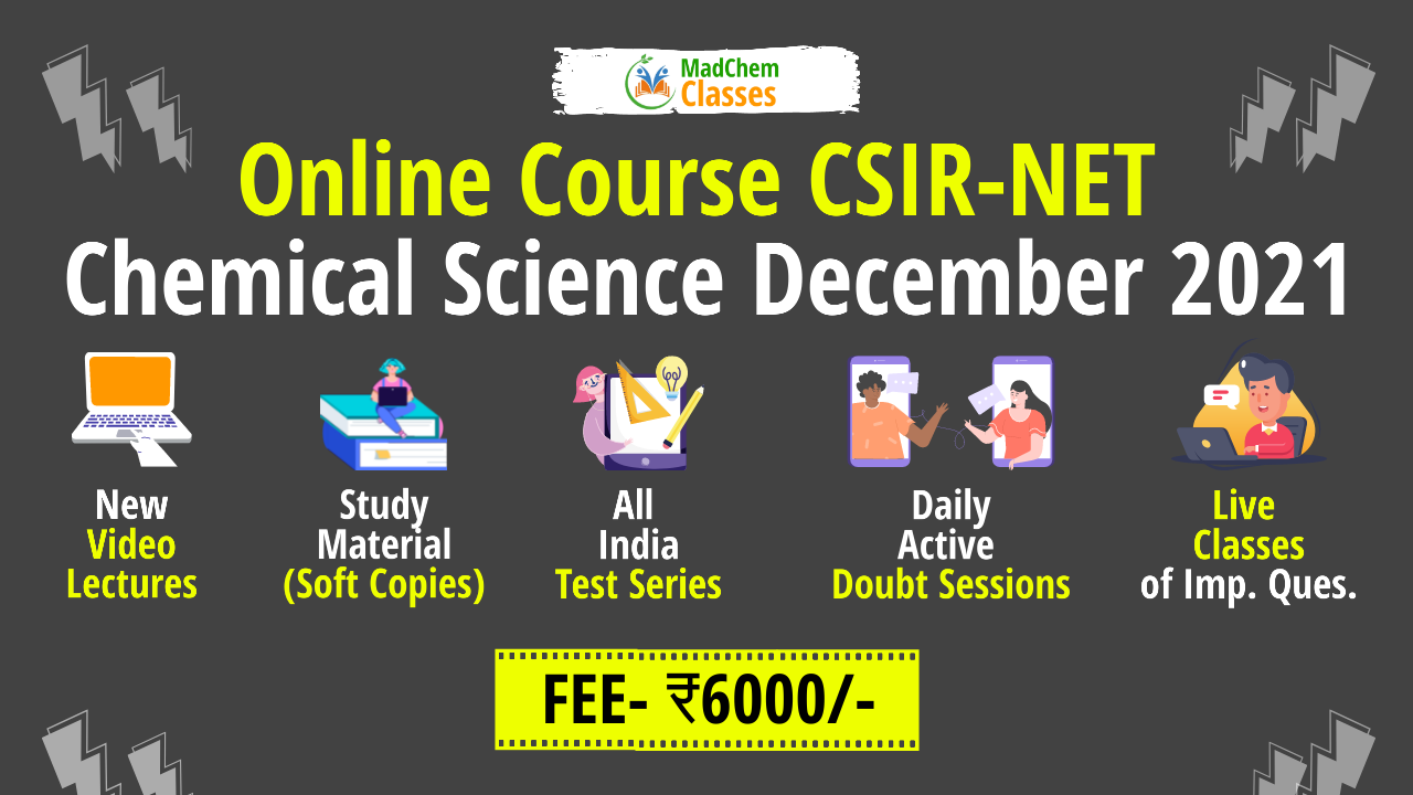 Online Course CSIR-NET Chemical Science Dec 2021(Without Booklets)