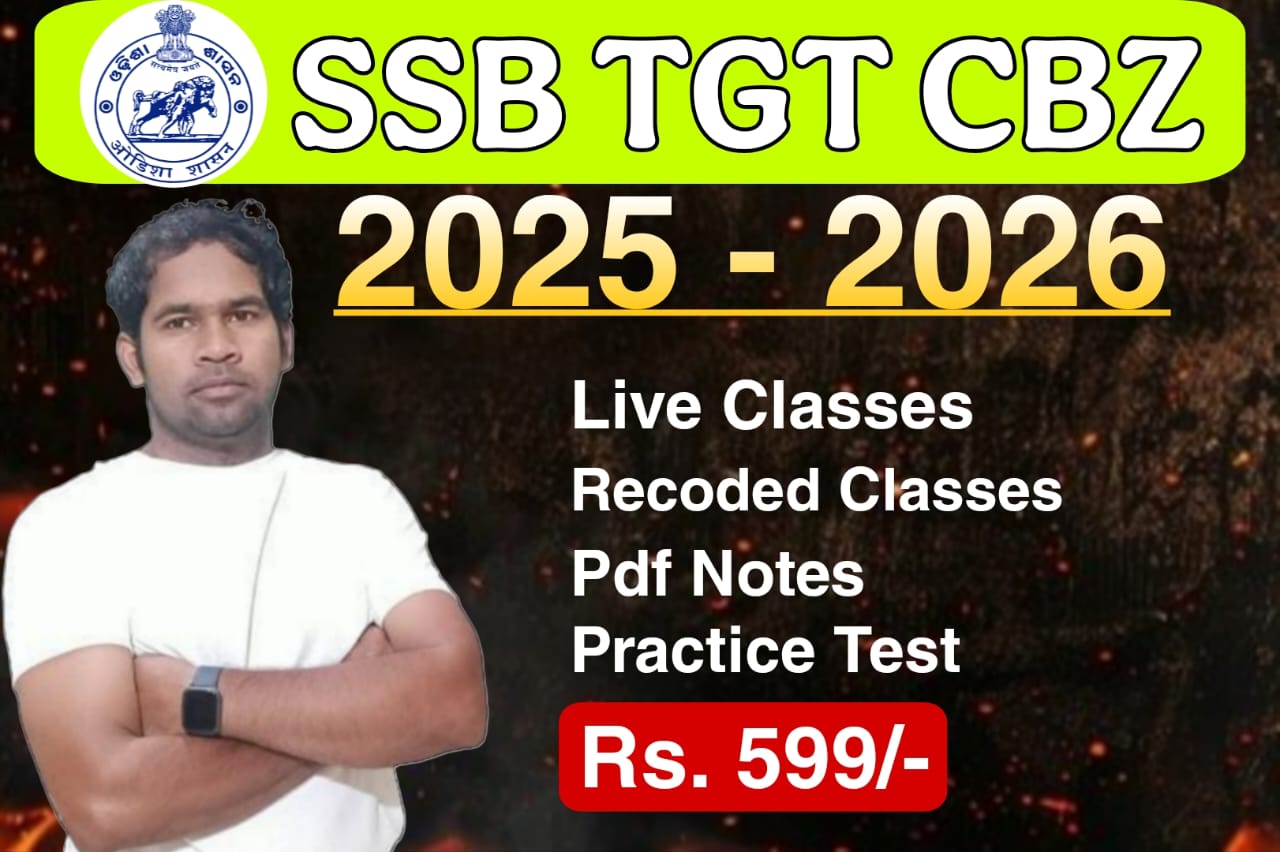 SSB TGT CBZ : 2025-26