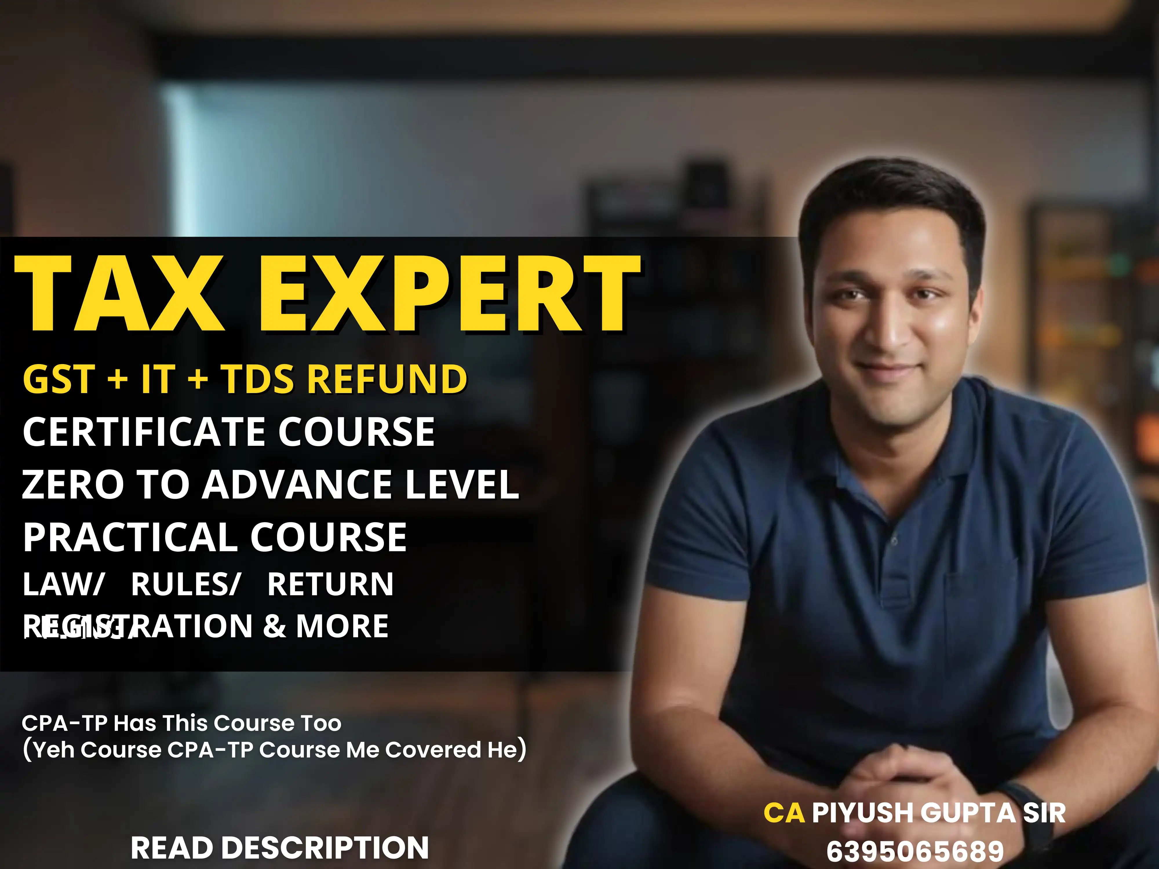 Tax Expert Combo⚡2 Certificate⚡ (GST + Income Tax & TDS Refund) - SC2