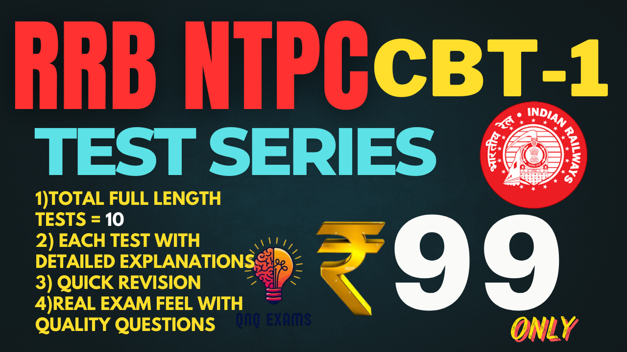 RRB NTPC CBT-1 TEST SERIES