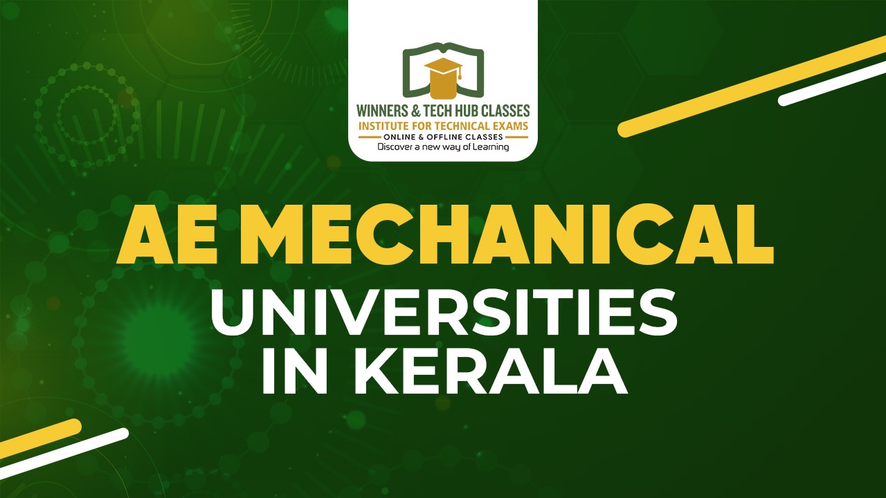 AE - MECHANICAL ENGG (UNIVERSITIES IN KERALA)