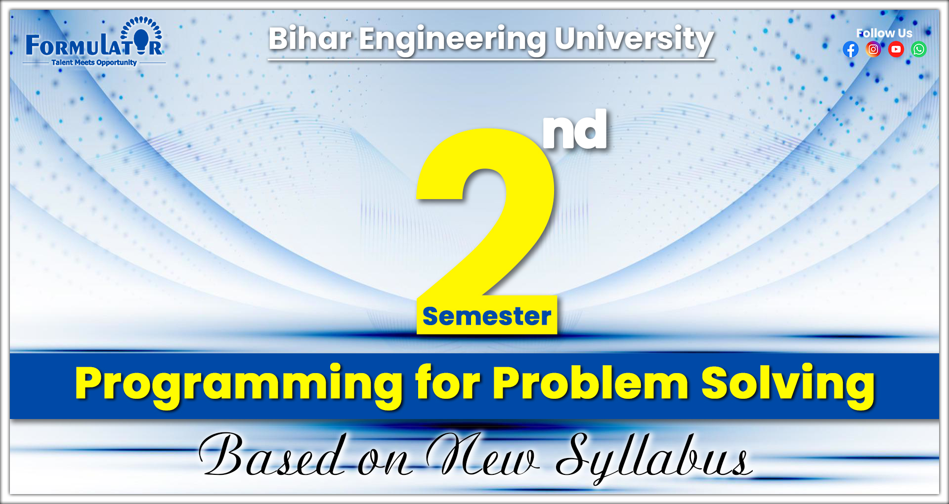 100203 Programming for Problem Solving