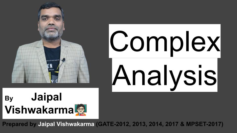 Complex Analysis
