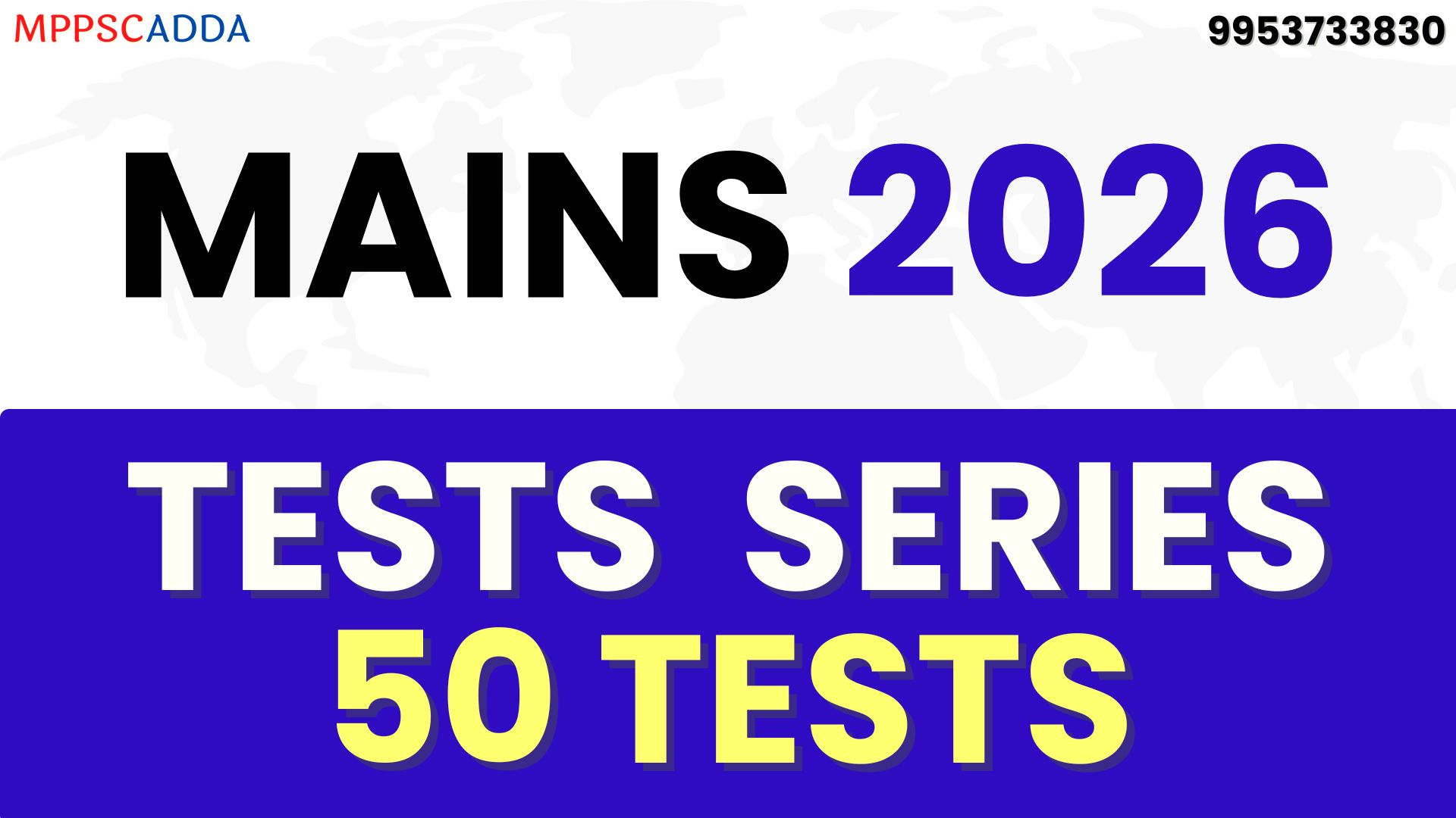 50 Tests Unit Wise 2026 MAINS Test Series (English Medium)