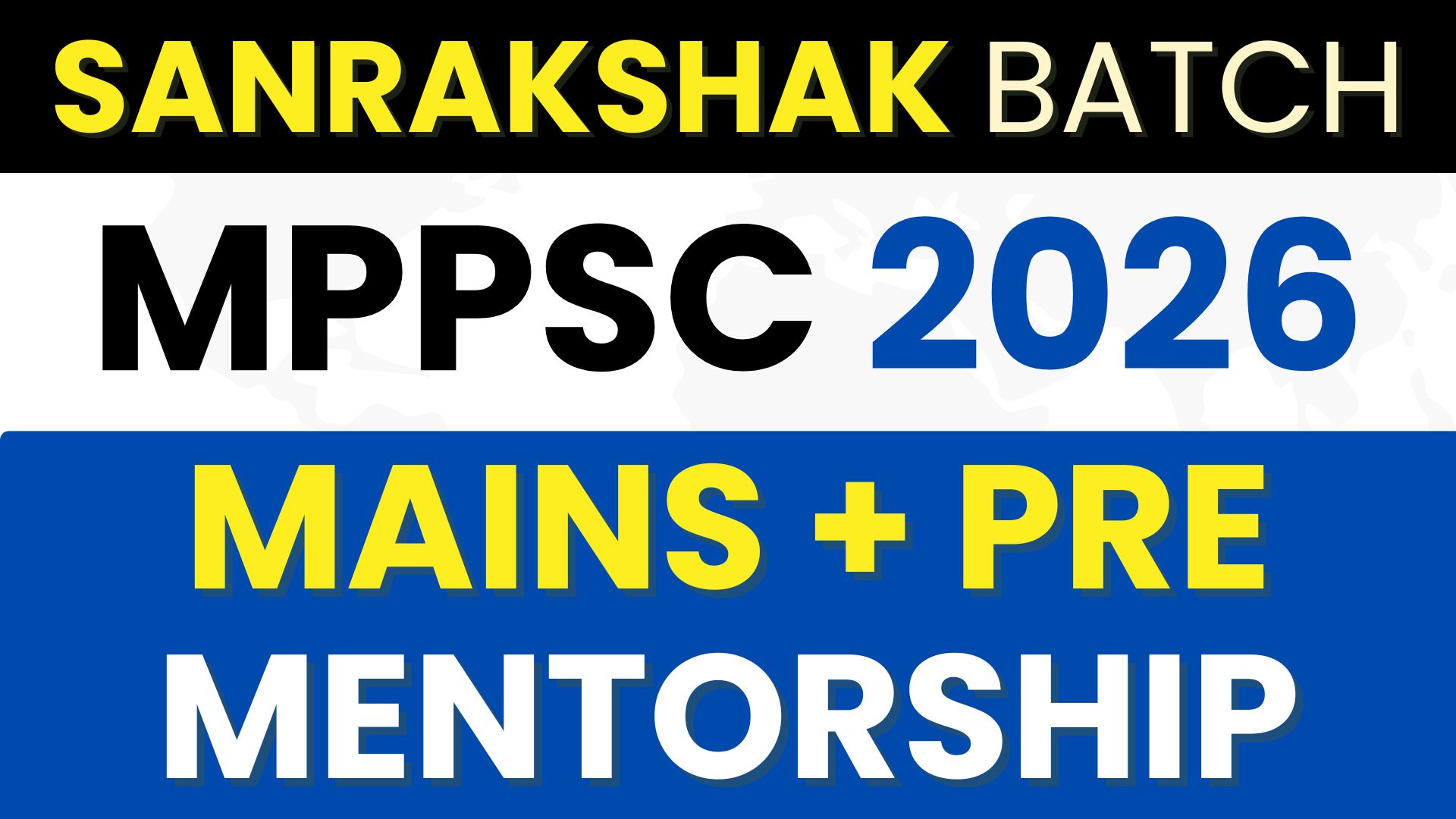 2026 Sanrakshak Pre+Mains Mentorship Batch - (ONLINE/OFFLINE)