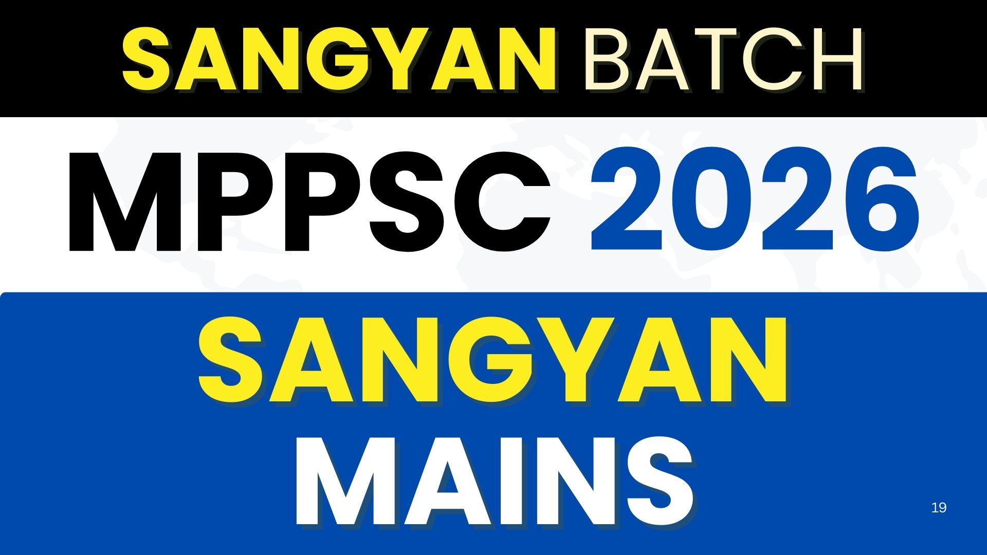 2026 Sangyan Batch - MAINS Classes (ONLINE)