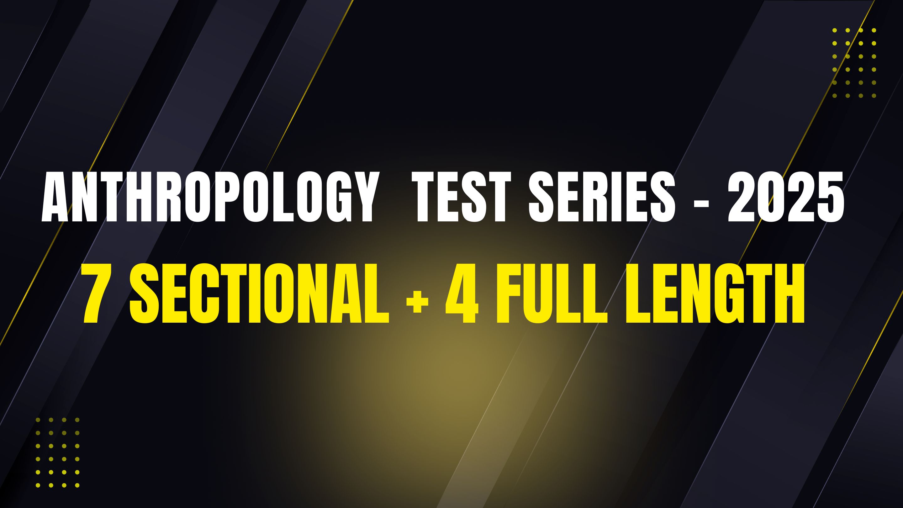 Anthropology Post Prelims - 2025 Test Series with Shiva Teja Sir