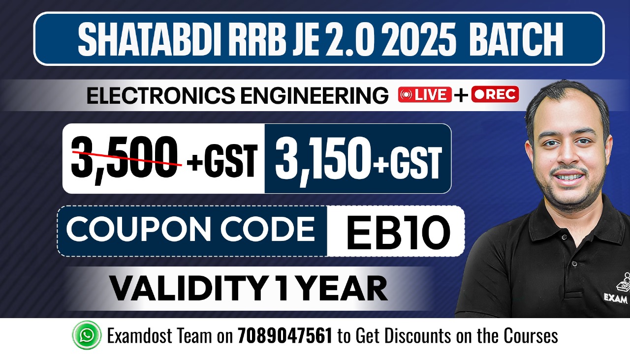 Shatabdi RRB JE 2.0 2025 Batch - Electronics Engineering ( Live + Recorded )