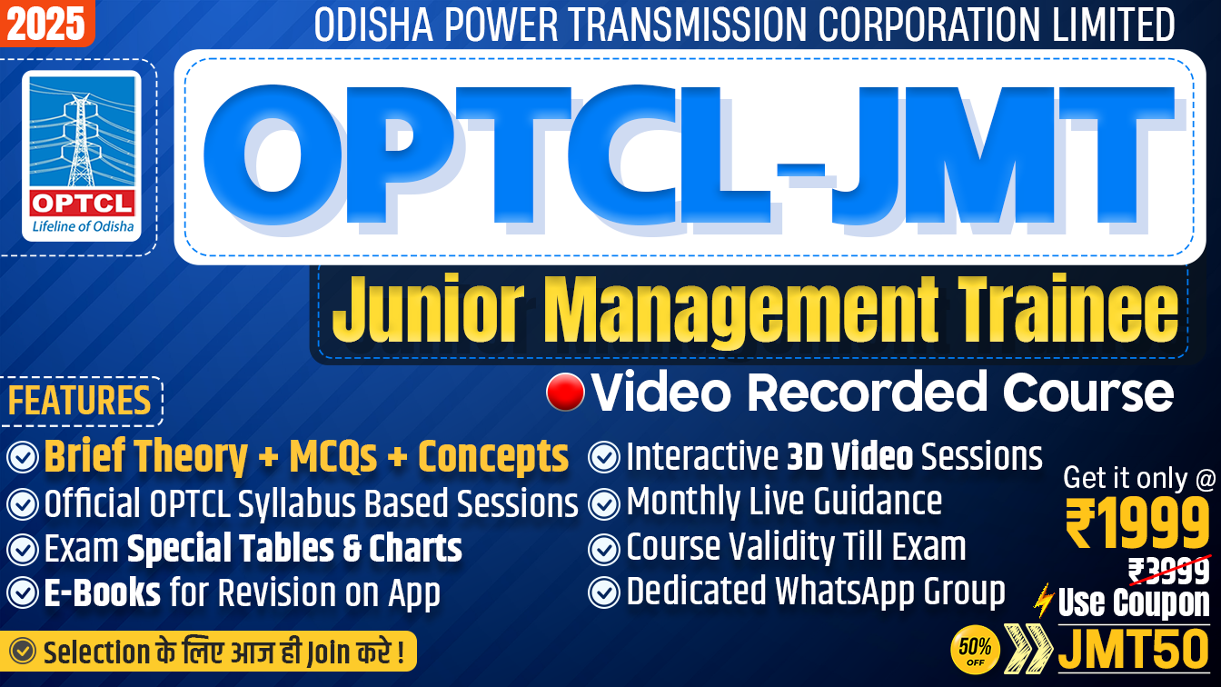 OPTCL-JMT Theory+MCQ Course 2025