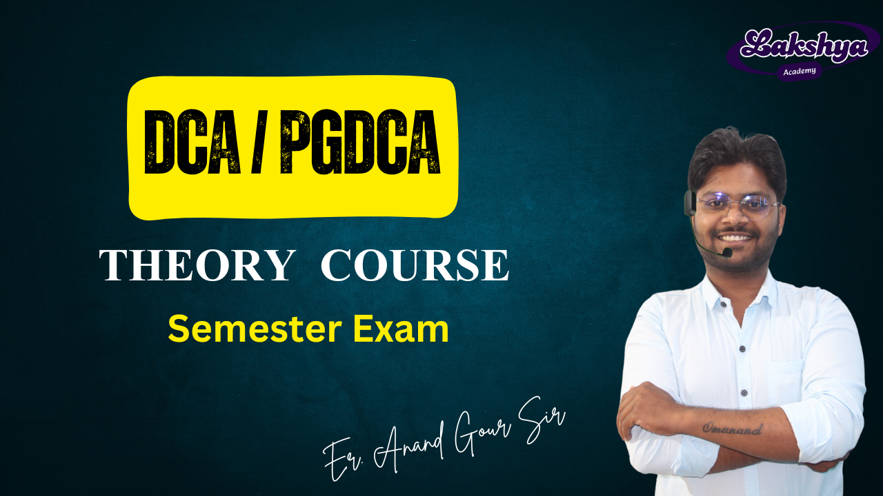 💻DCA/PGDCA 1st सेमेस्टर थ्योरी कोर्स🖥