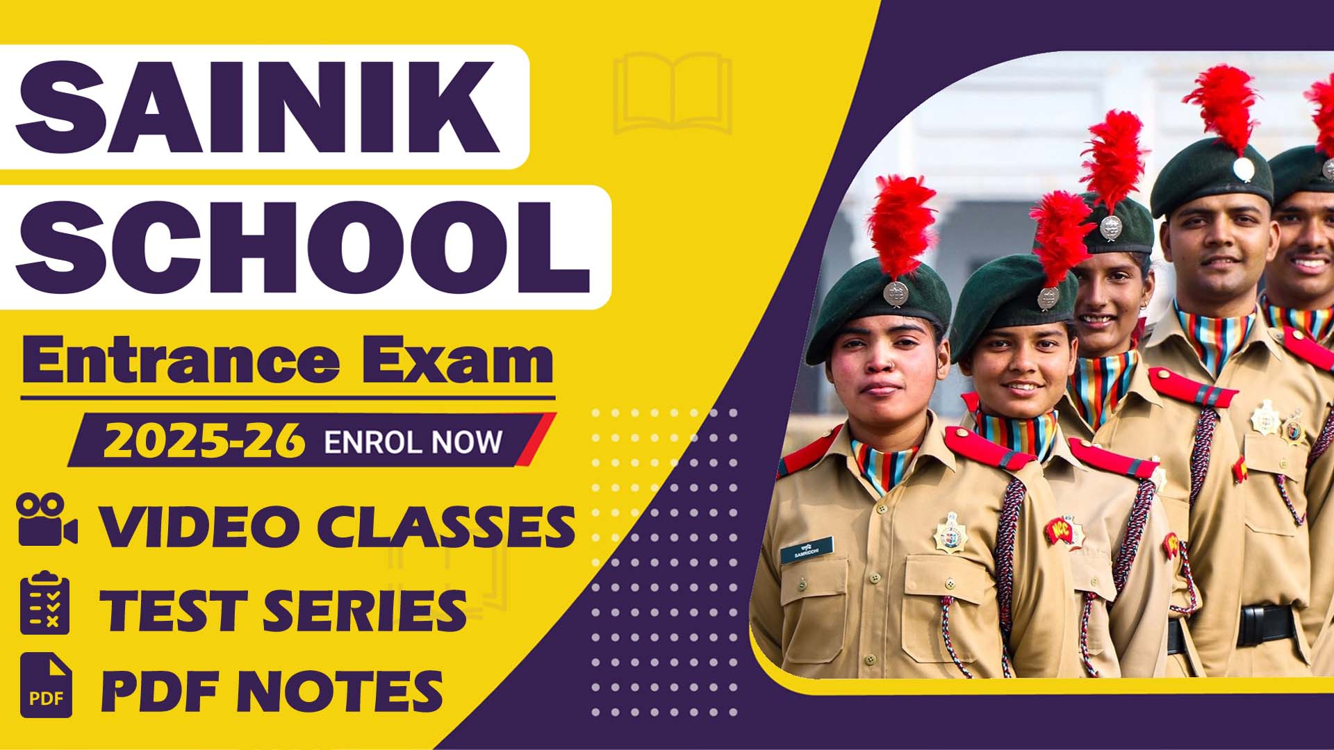 Sainik School Enterance Exam 2025-26