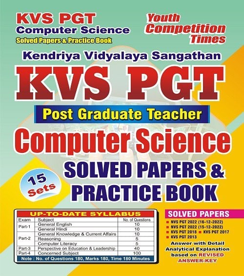 YOUTH-KVS PGT Computer Science Solved Papers & Practice Book [English Medium] PDF