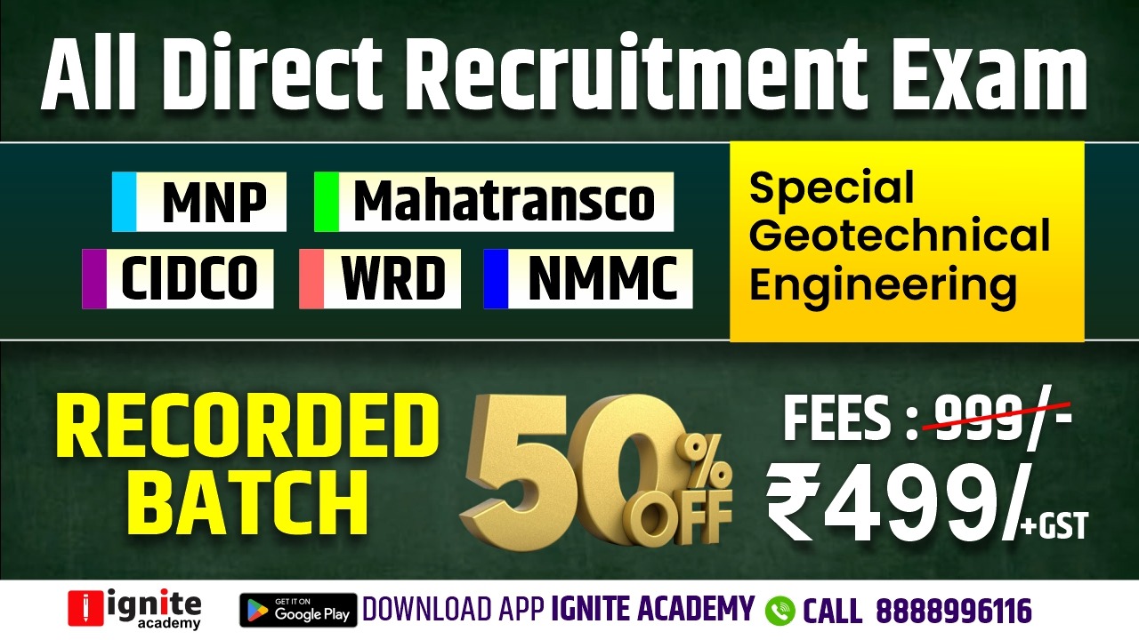 Special Geotechnical Engineering Recorded Course