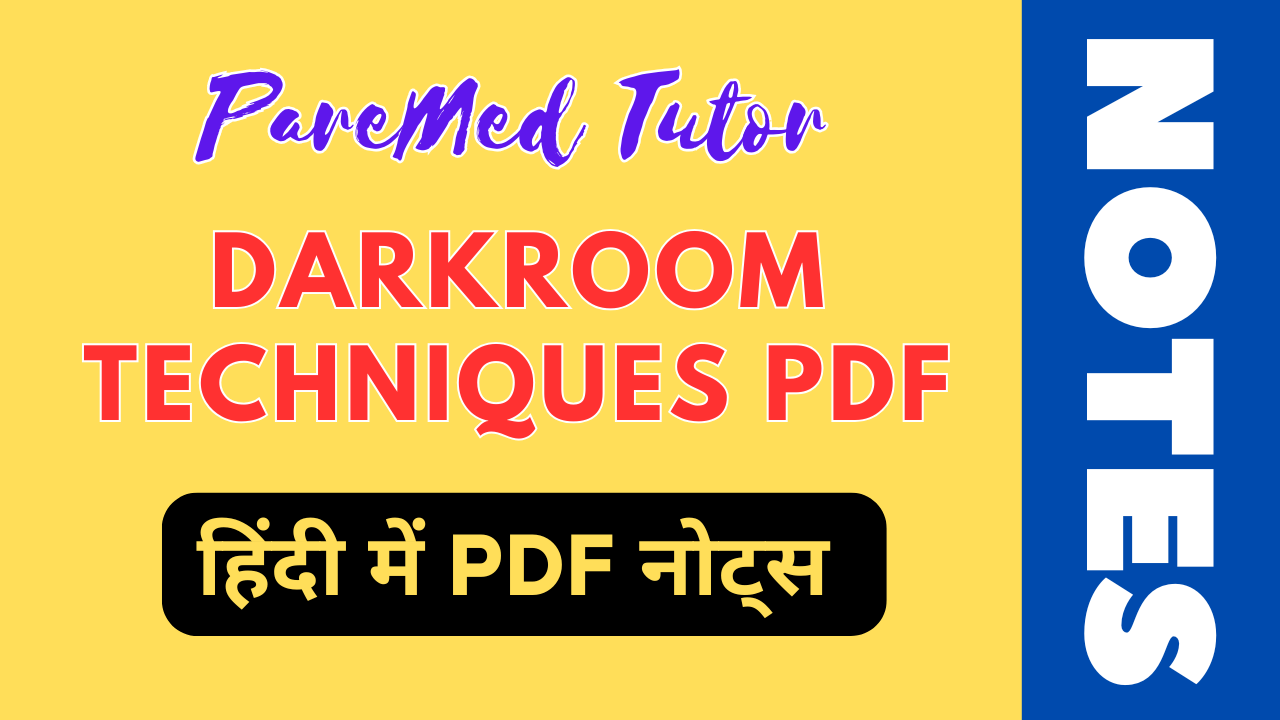Darkroom PDF Notes