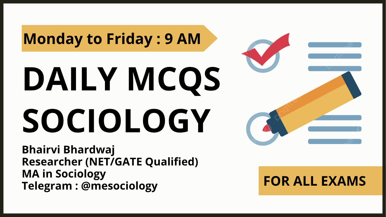 Daily MCQs Sociology