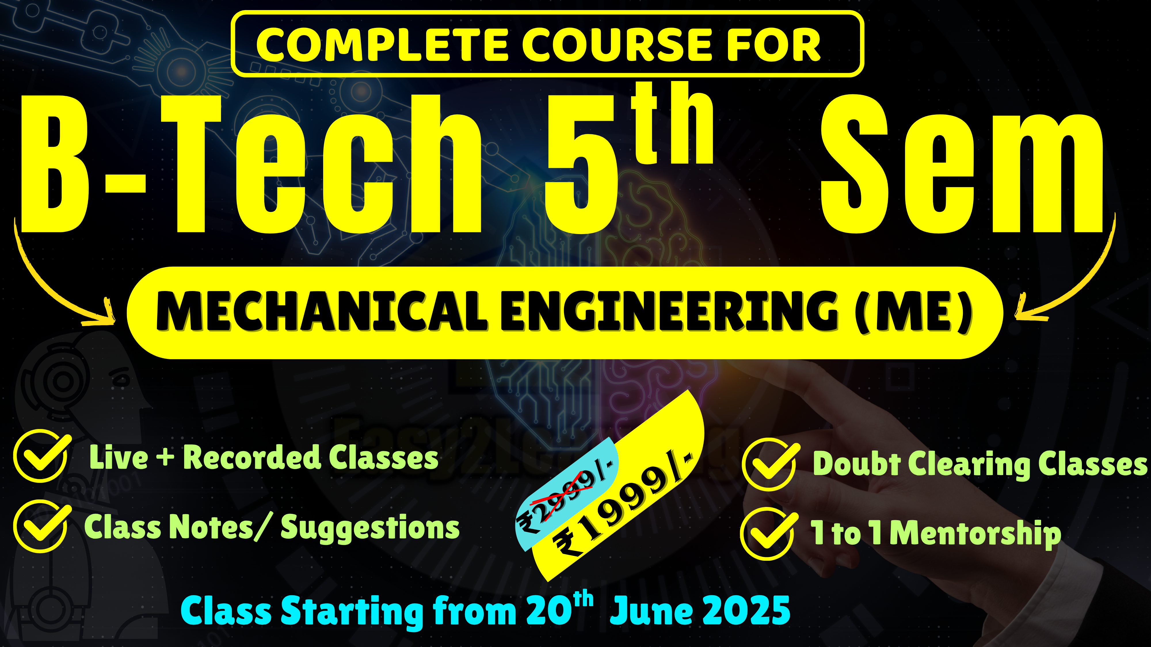 B.Tech 5th Sem ME 2025