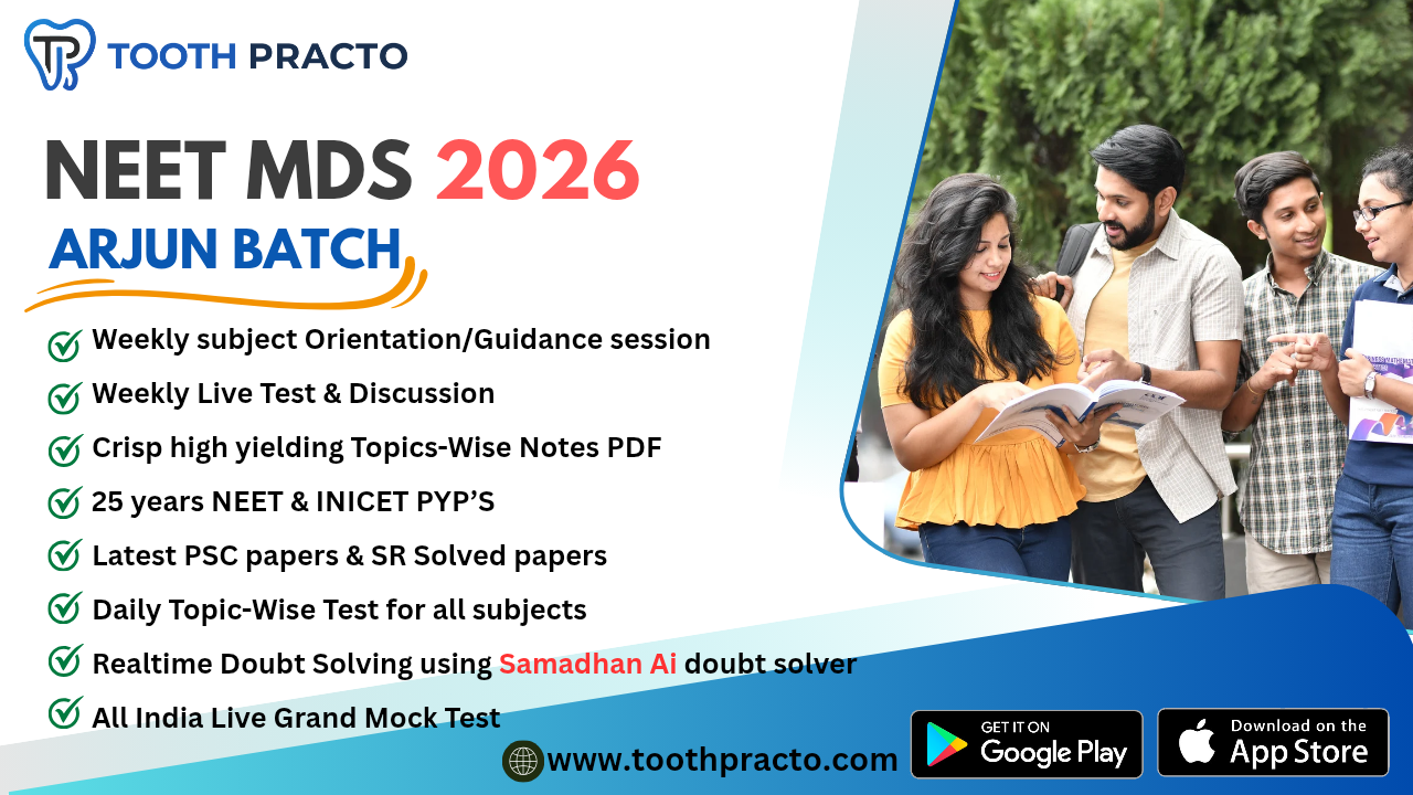 NEET MDS 2026 COURSE (ARJUN BATCH)
