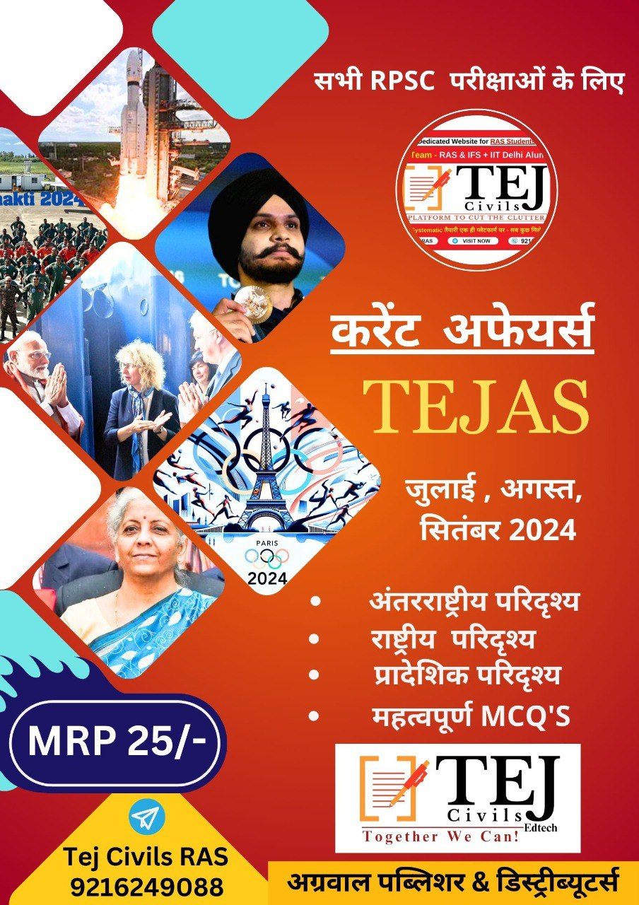 Hindi - TEJAS - July-August-September Current Affairs