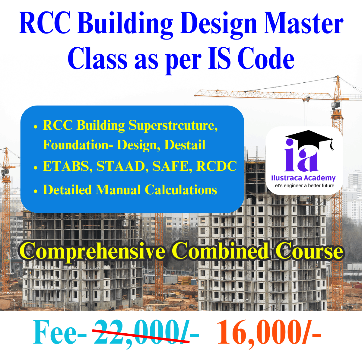 RCC Building Design Master Class as per IS Code (STRC-08)