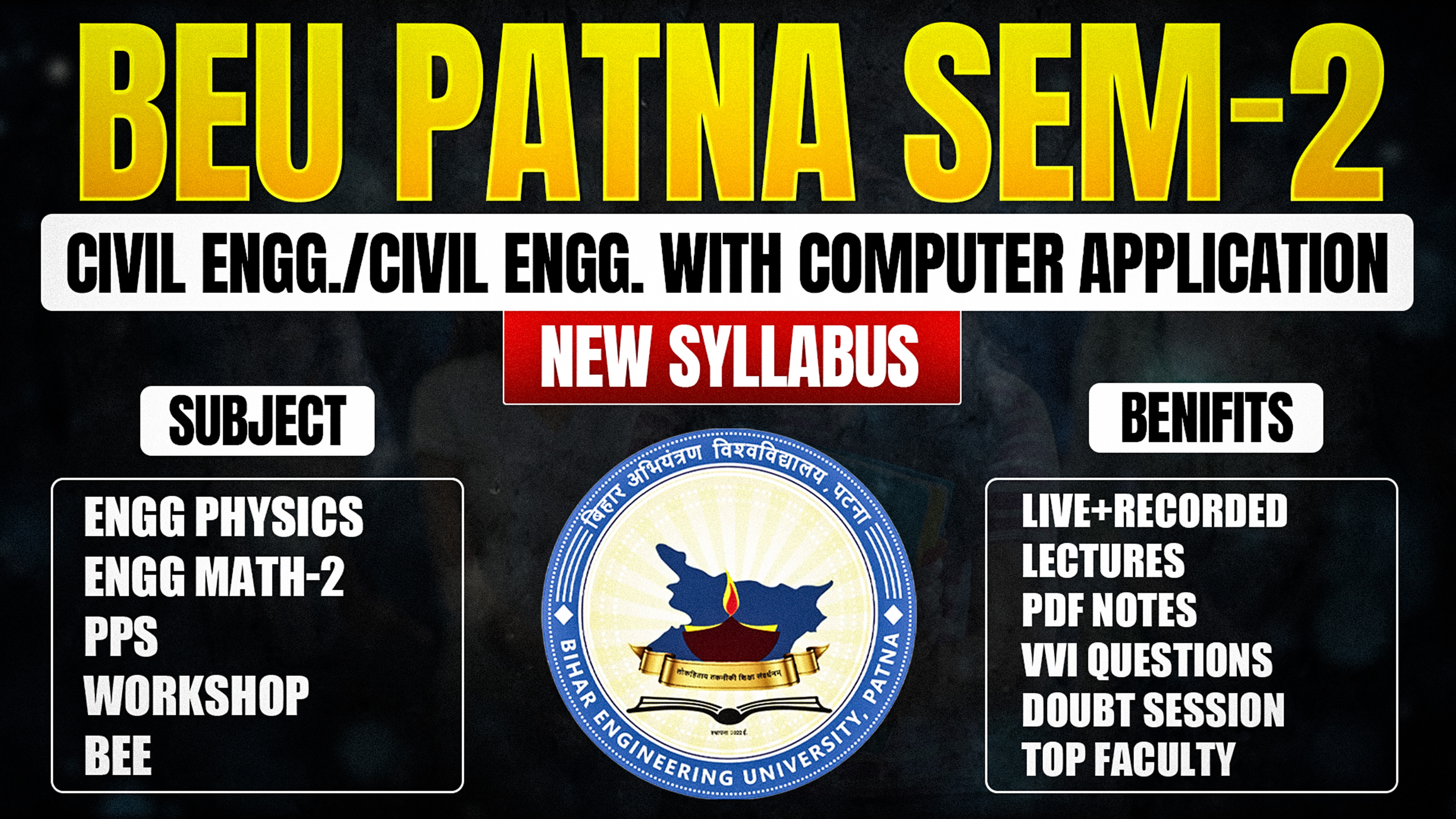  2ND SEM CIVIL ENGINEERING/ CIVIL WITH COMPUTER APPLICATION