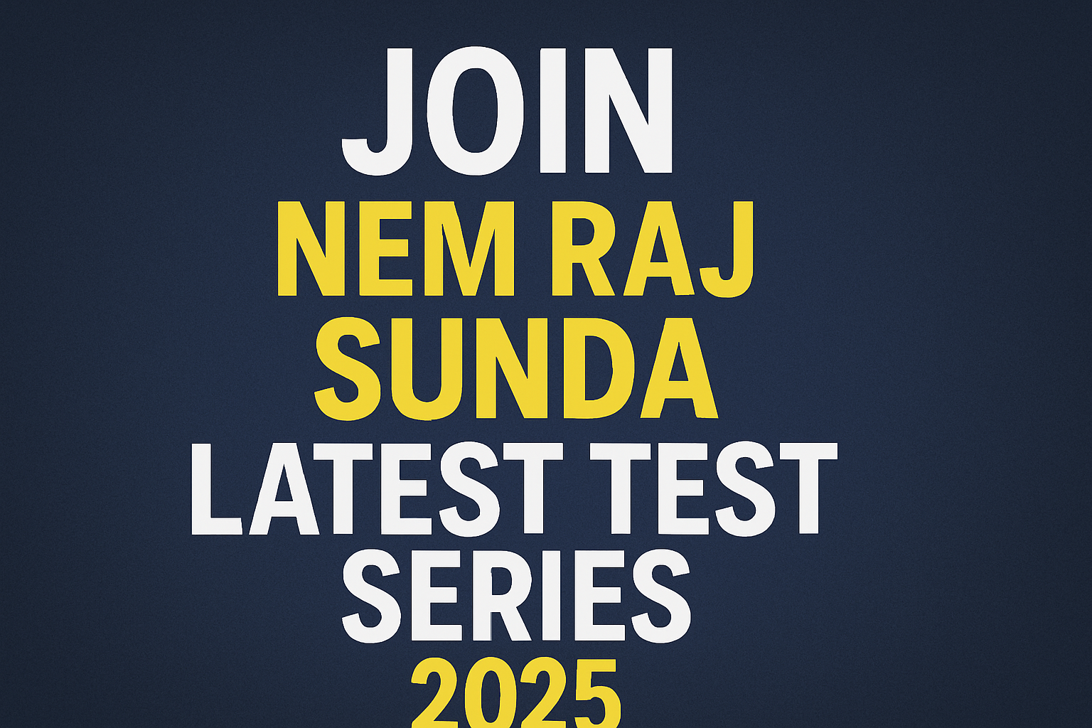 N.R. Sunda Book Test Series