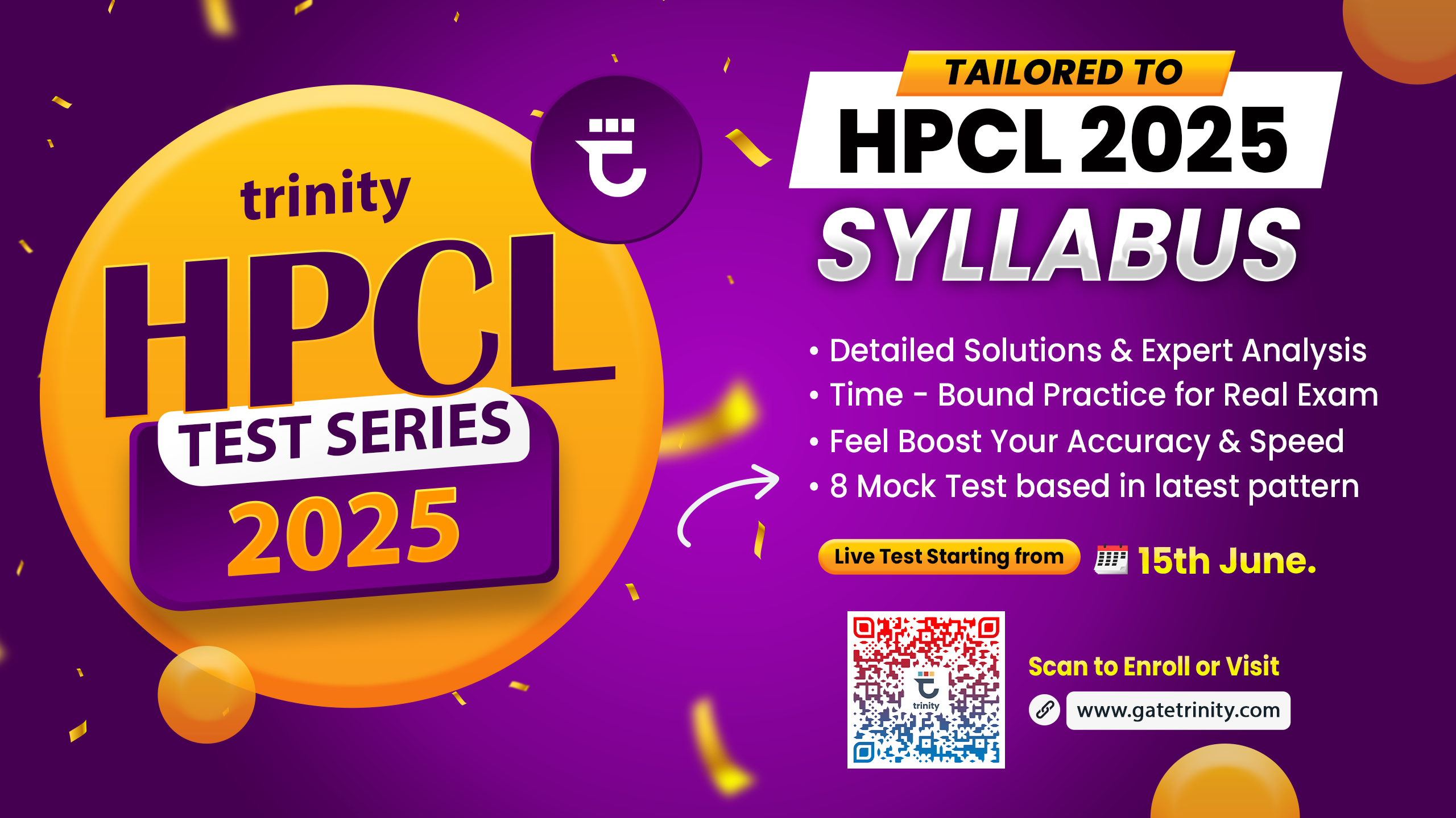 trinity HPCL-2025 Mock Test Series