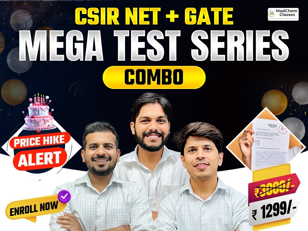 MEGA CHEMISTRY TEST SERIES COMBO 2025- For CSIR NET + GATE Chemistry