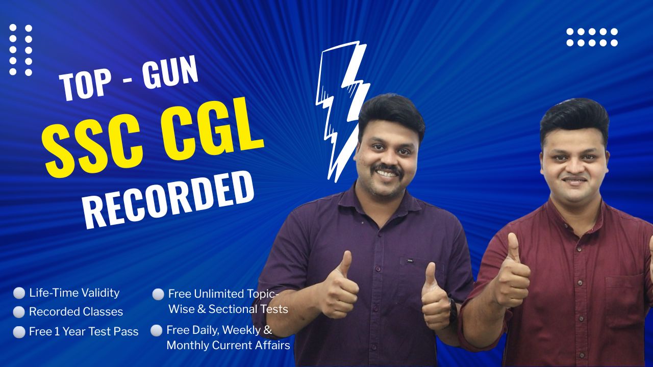 TOP-GUN SSC CGL RECORDED (LIFE-TIME VALIDITY)