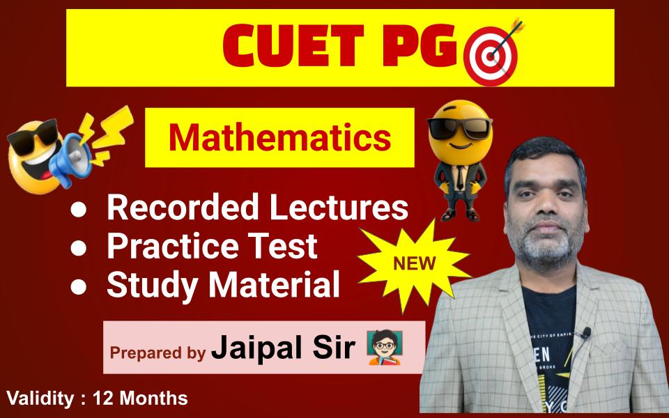 CUET PG Mathematics