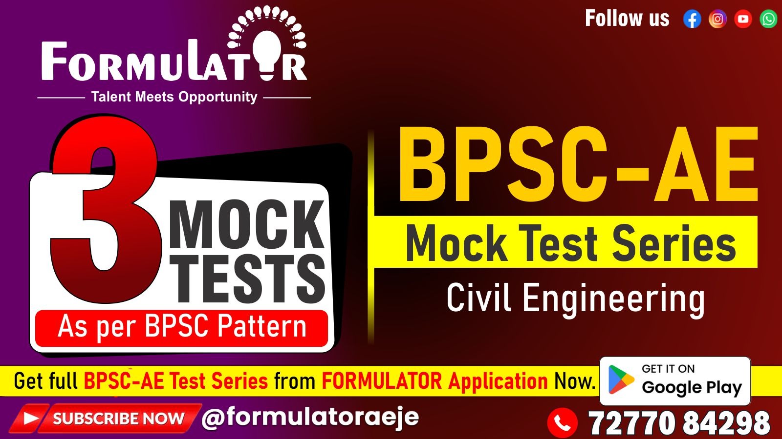 BPSC-AE Mock Test Series Civil 2025