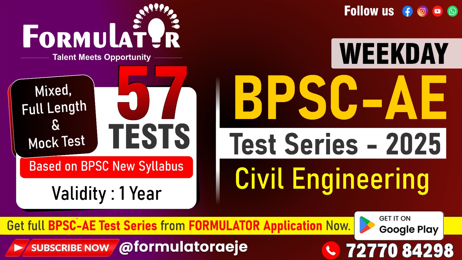 BPSC-AE Civil Full Length & Mock (57 Tests)