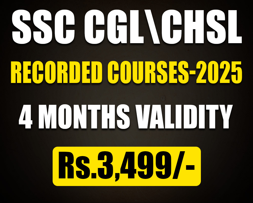 SSC TIER-1 FULL COURSE RECORDED 2025 (4 MONTHS)