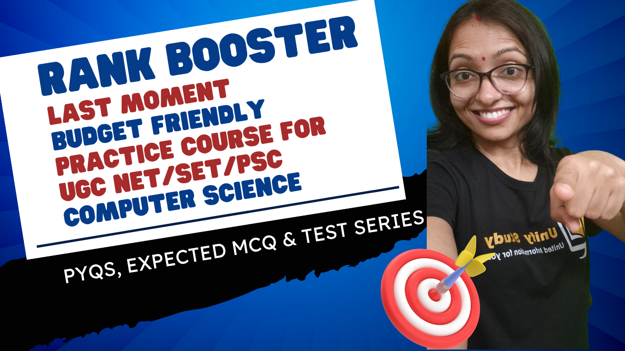 RANK BOOSTER COURSE for UGC NET SET PSC COMPUTER SCIENCE