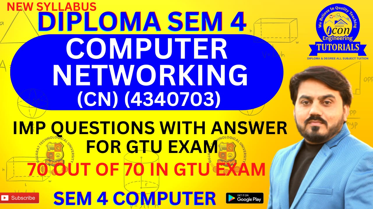 COMPUTER NETWORKING (CN) MIMP QUESTION WITH ANSWER FOR GTU EXAM SEM 4 COMPUTER