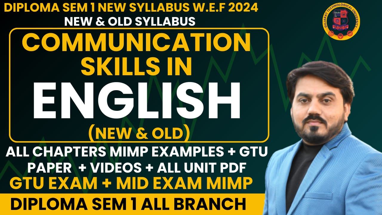 SEM 1 COMMUNICATION SKILLS IN ENGLISH(CS) (NEW & OLD ) MIMP STUDY MATERIALS FOR GTU EXAM