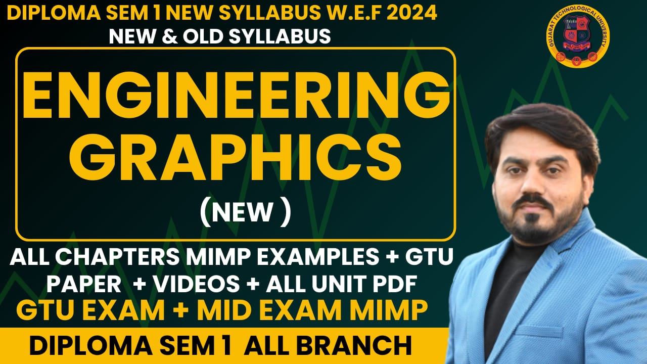 ENGINEERING GRAPHICS (EG) MIMP STUDY MATERIALS FOR GTU EXAM FOR SEM 1 ALL BRANCH