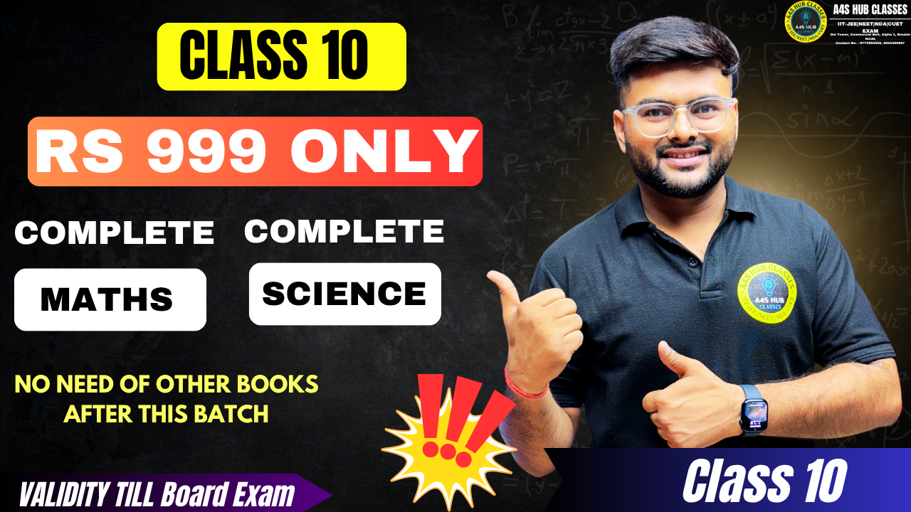 Class 10 Topper Batch For Maths and Science (Session 2025-26)