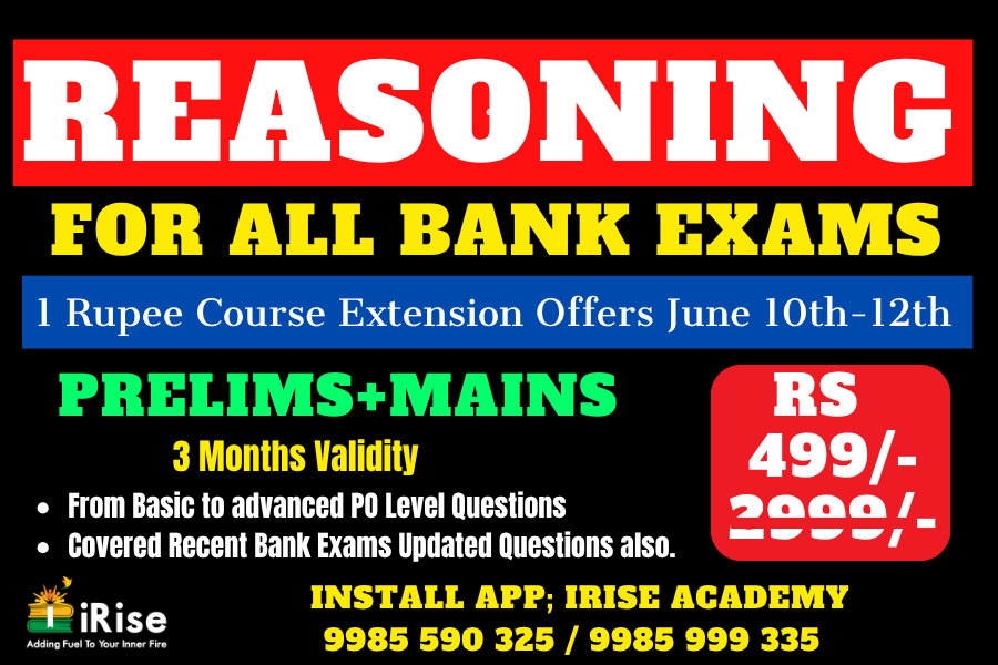 Reasoning (Bank PO-CLERK) Updated