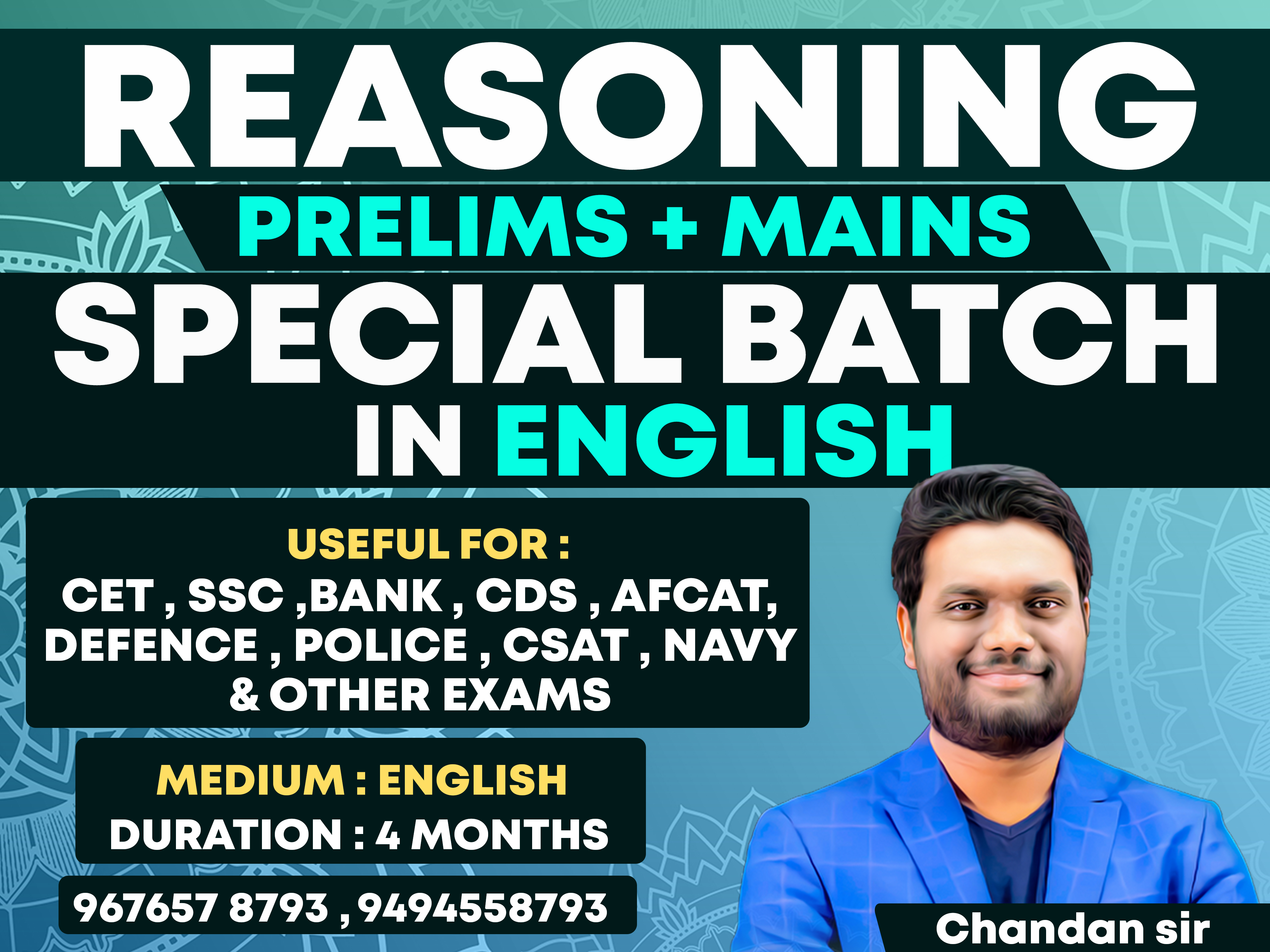REASONING (PRE+MAINS) ENGLISH MEDIUM | UNIQUE TRICKS SCORE 100 | CL01 *