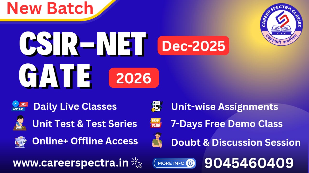 CSIR-NET DEC -2025 | GATE2026