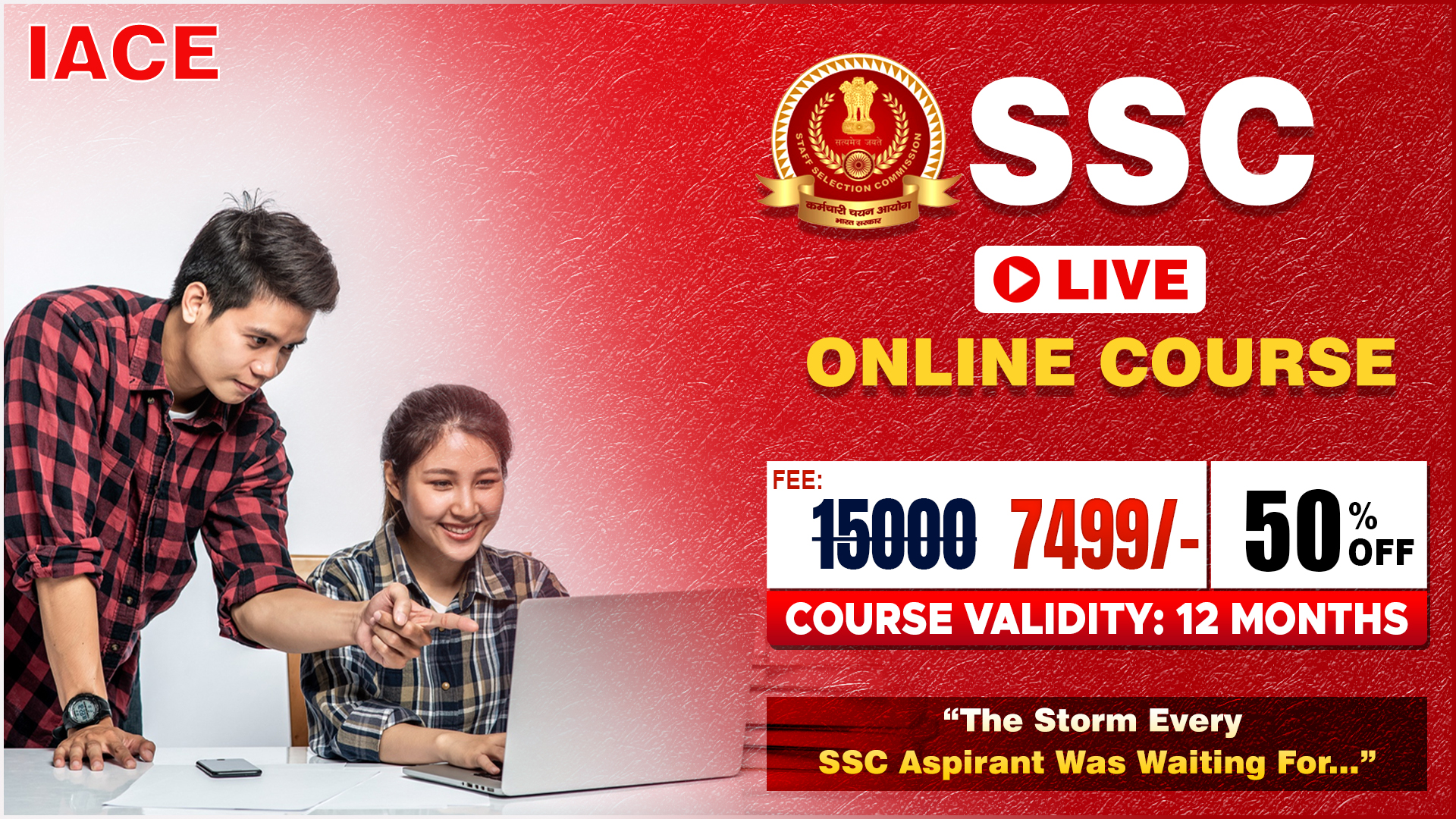SSC LIVE ONLINE COURSE (12 MONTHS VALIDITY)