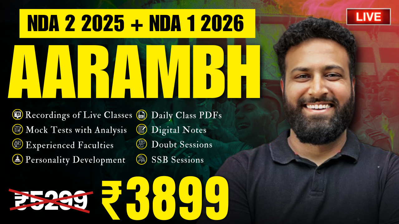Combo AARAMBH BATCH FOR NDA 2025 & 2026