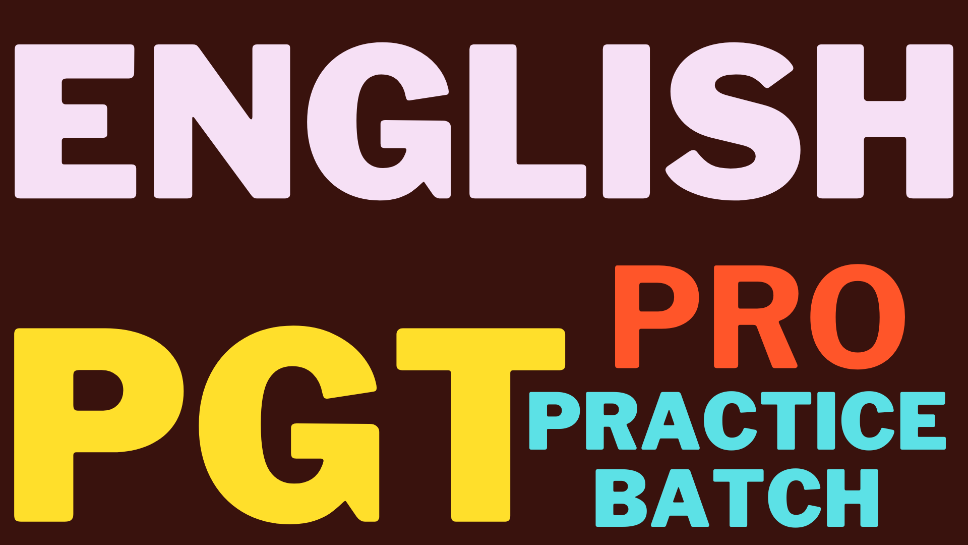 PGT PRACTICE BATCH