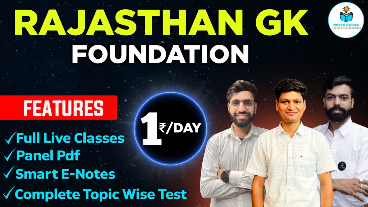 Rajasthan GK Foundation 2025 NEW BATCH 