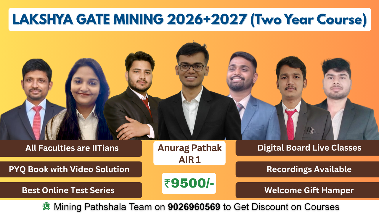 LAKSHYA GATE MINING 2026 + 2027 (Two Year Course)