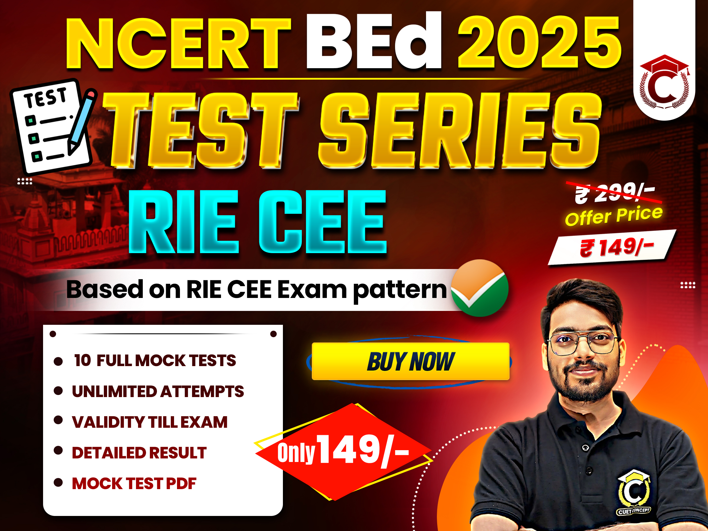 RIE CEE 2025 Mock Test Series
