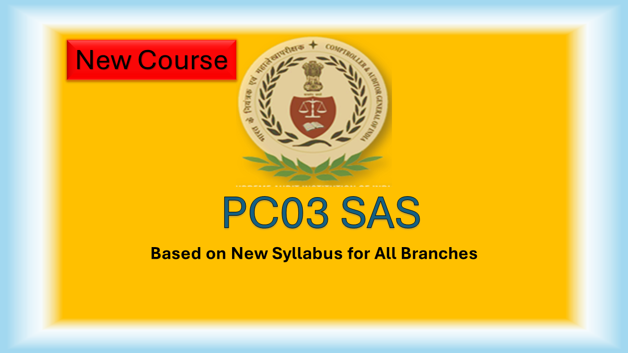 SAS PC03 (New Syllabus)