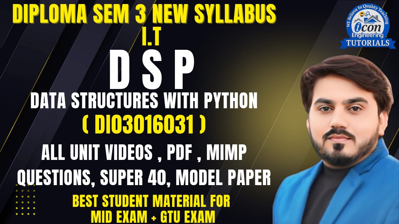  DATA STRUCTURE WITH PYTHON FOR SEM 3 IT 