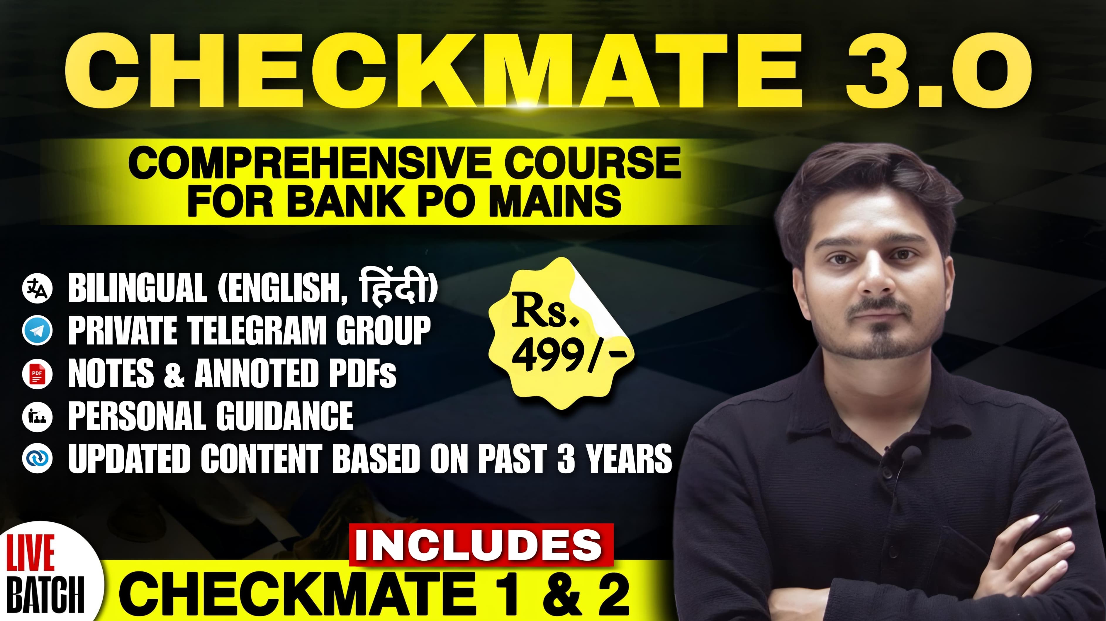CHECKMATE 3.0 ( MAINS QUANT LIVE BATCH )